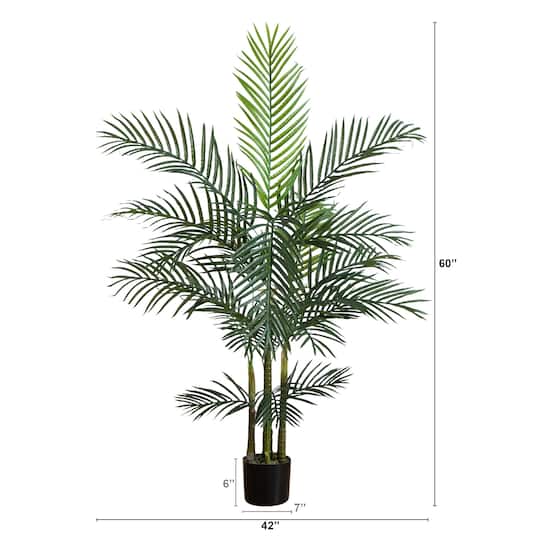 5ft. Potted UV Resistant Areca Palm Tree
